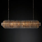 Emile Gradient Spire Rectangular Chandelier 54"