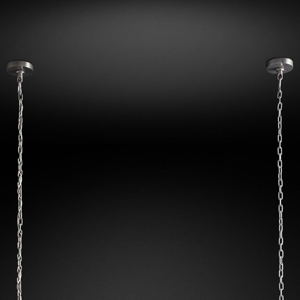 Emile Gradient Spire Rectangular Chandelier 54"