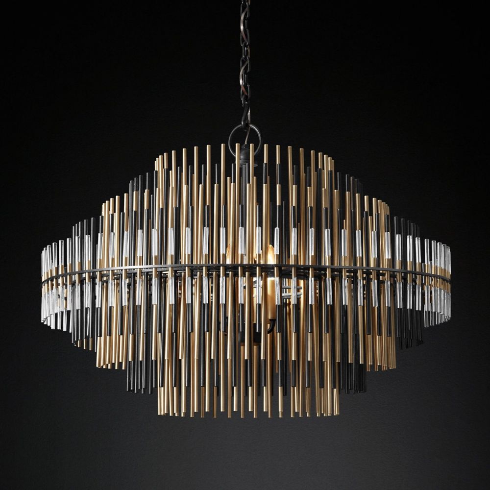 Emile Gradient Spire Round Chandelier 32"