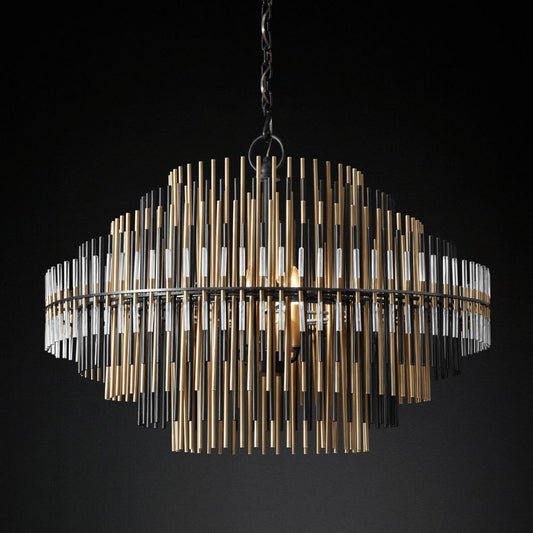 Emile Gradient Spire Round Chandelier 32"