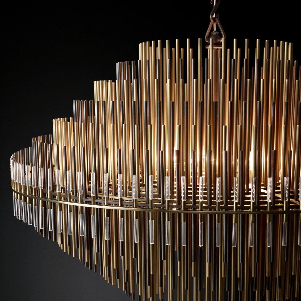 Emile Gradient Spire Round Chandelier 32"