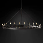 Camino Vintage Industrial Round Chandelier 63"