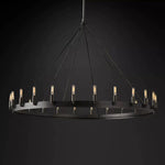 Camino Vintage Industrial Round Chandelier 50"