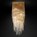 Cascada Stacked Prism Square Chandelier 21"