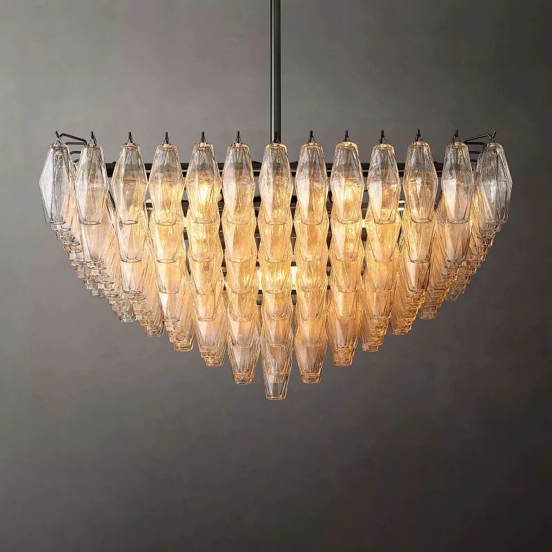 Chiara Murano Glass Square Chandelier 32"