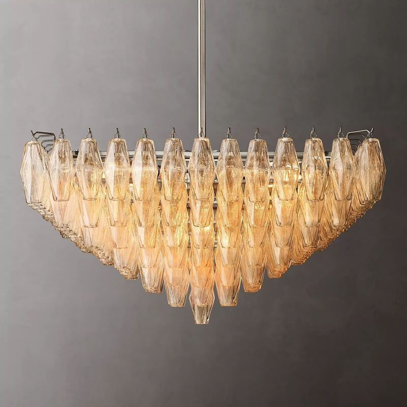 Chiara Murano Glass Square Chandelier 32"