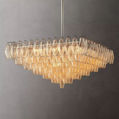 Chiara Murano Glass Square Chandelier 32"