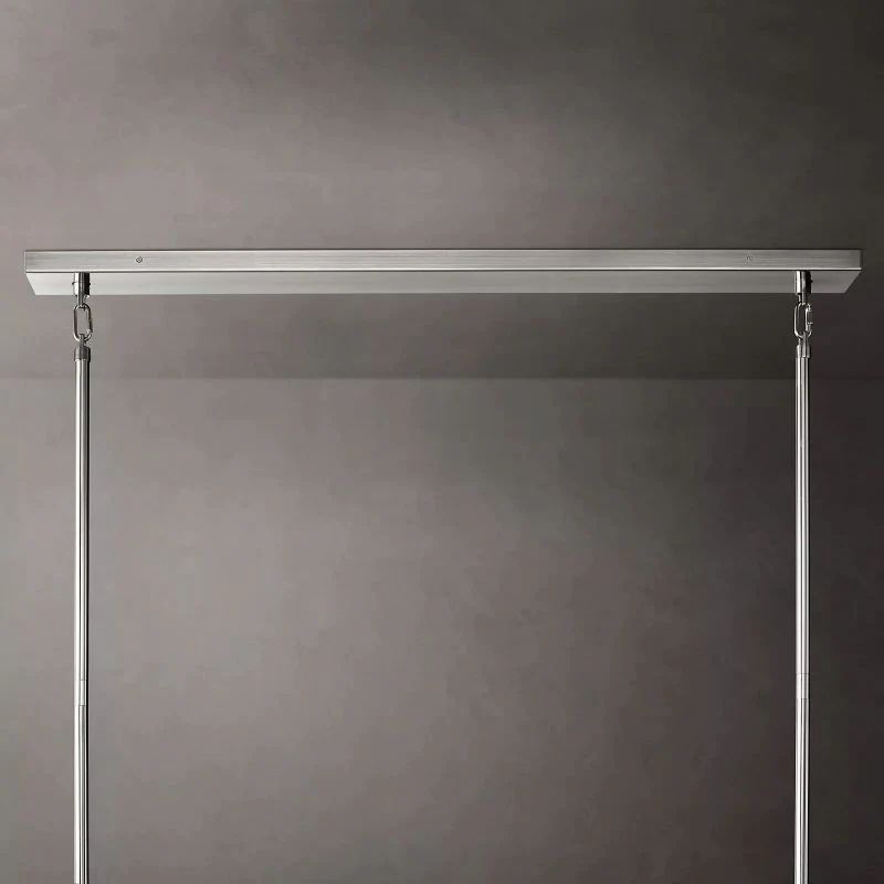 Chiara Murano Glass Tiered Rectangular Chandelier 74"