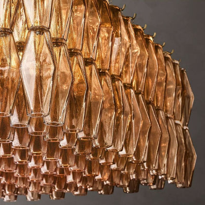 Chiara Murano Glass Rectangular Chandelier 74"