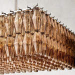 Chiara Murano Glass Rectangular Chandelier 74"