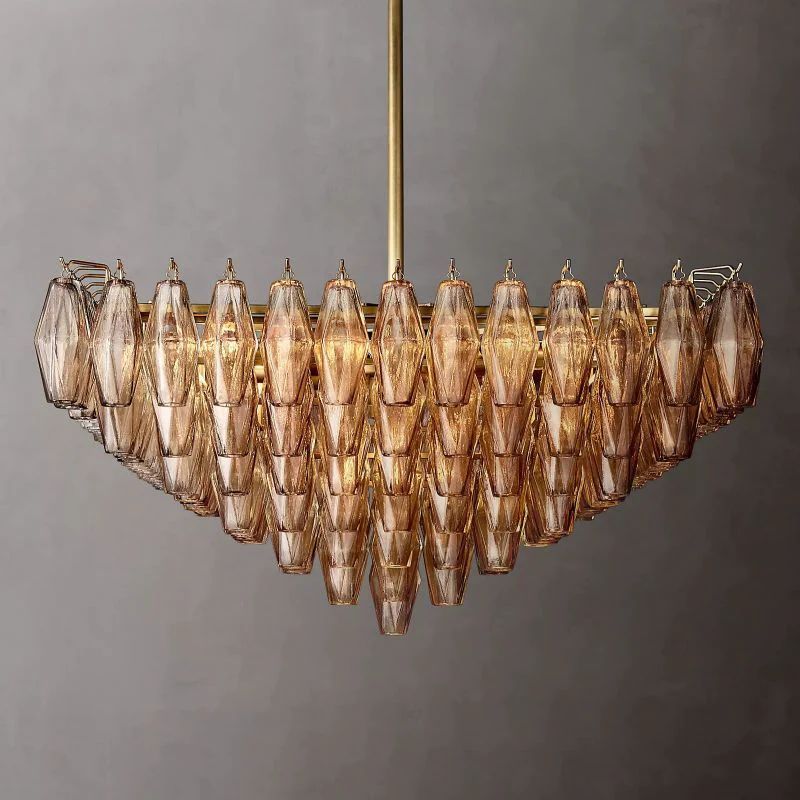 Chiara Murano Glass Square Chandelier 32"