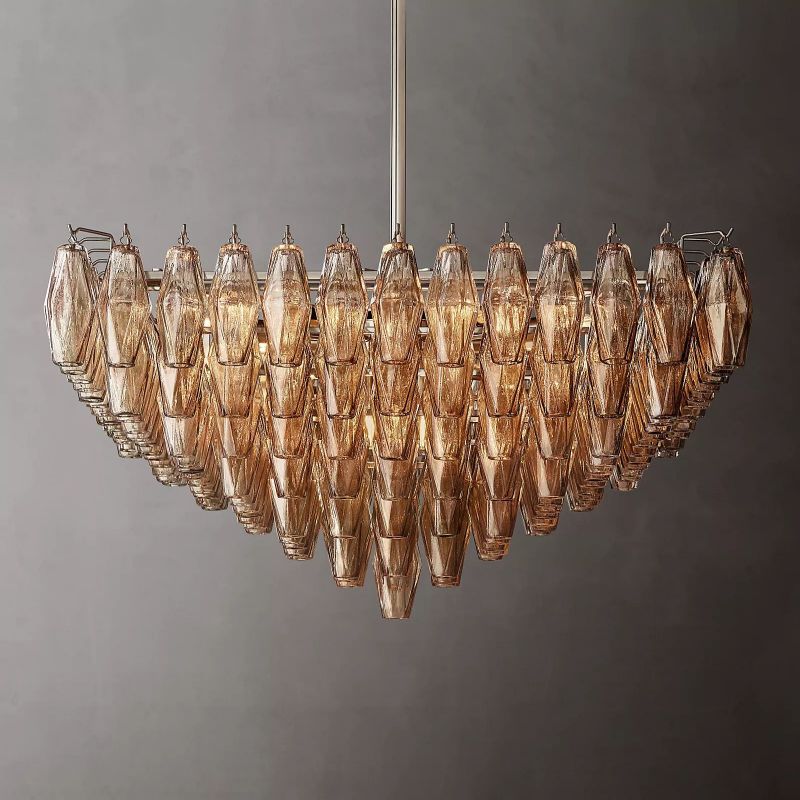 Chiara Murano Glass Square Chandelier 32"