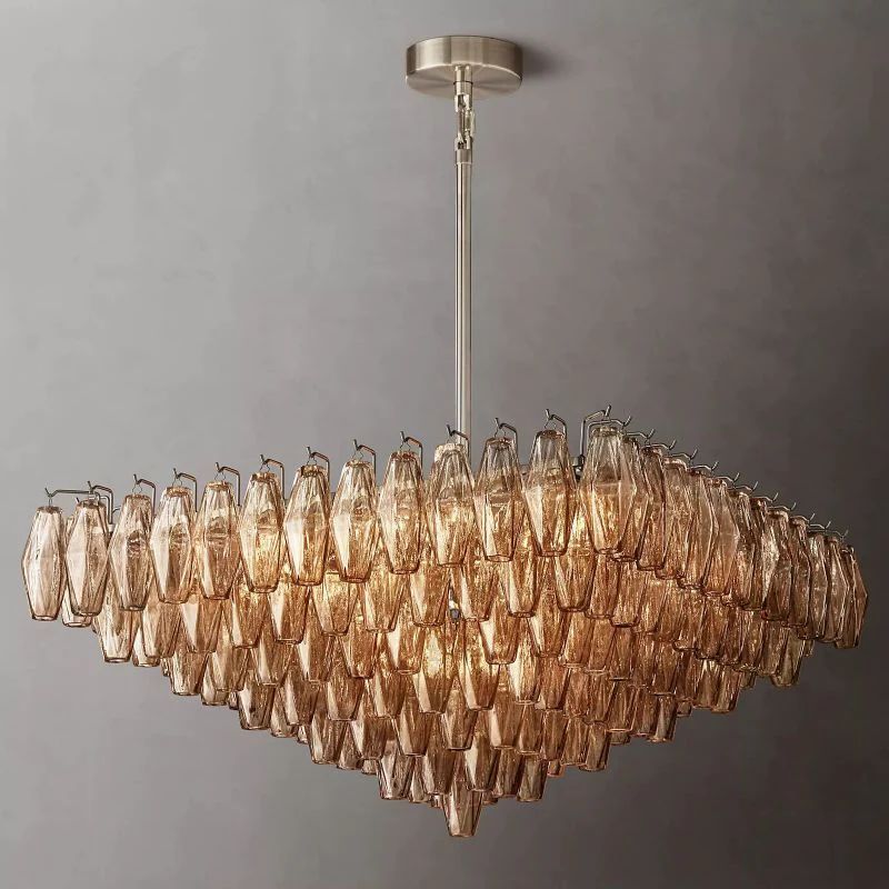 Chiara Murano Glass Square Chandelier 32"