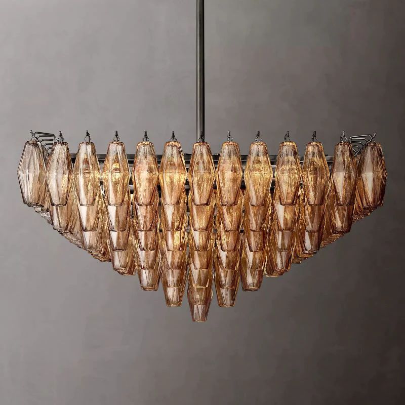Chiara Murano Glass Square Chandelier 32"