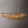 Chiara Murano Glass Tiered Rectangular Chandelier 54"