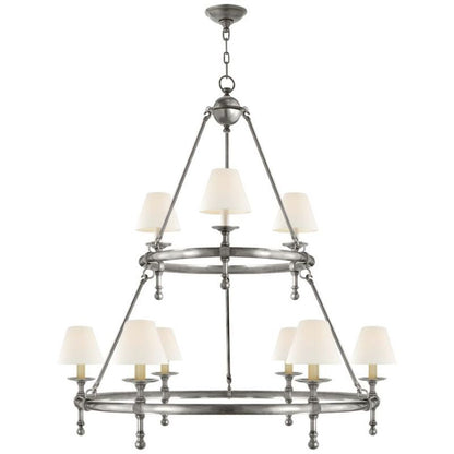 Nove Classic Two-Tier Ring Chandelier