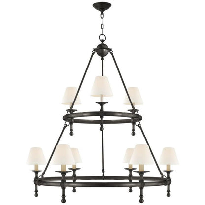 Nove Classic Two-Tier Ring Chandelier