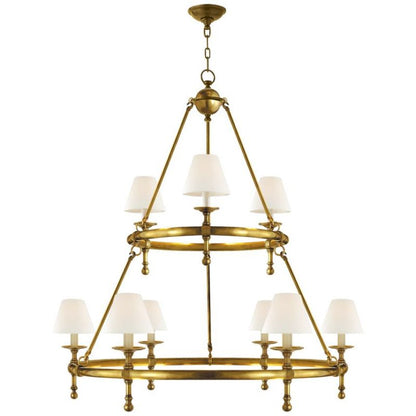Nove Classic Two-Tier Ring Chandelier