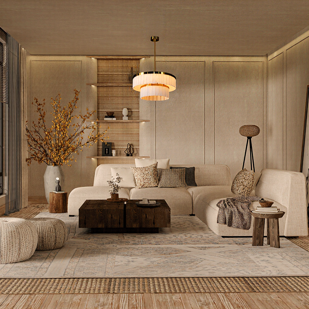 Two-Tier Alabaster Light Fixture