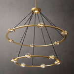 Eclatant Celestial Orbit Two-Tier Round Chandelier 60"