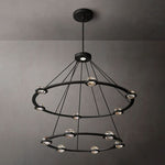 Eclatant Celestial Orbit Two-Tier Round Chandelier 48"