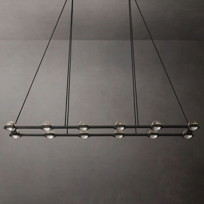 Eclatant Celestial Orbit Rectangular Chandelier 72"
