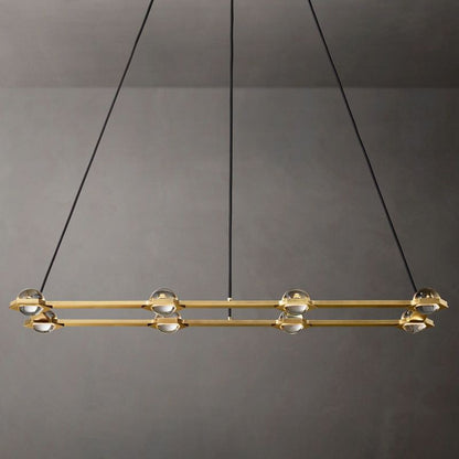 Eclatant Celestial Orbit Rectangular Chandelier 54"