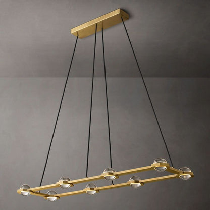 Eclatant Celestial Orbit Rectangular Chandelier 72"