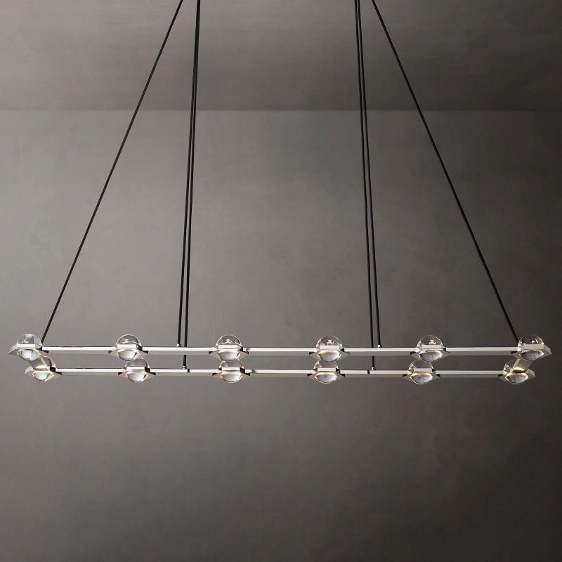 Eclatant Celestial Orbit Rectangular Chandelier 72"