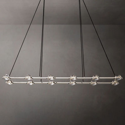 Eclatant Celestial Orbit Rectangular Chandelier 72"