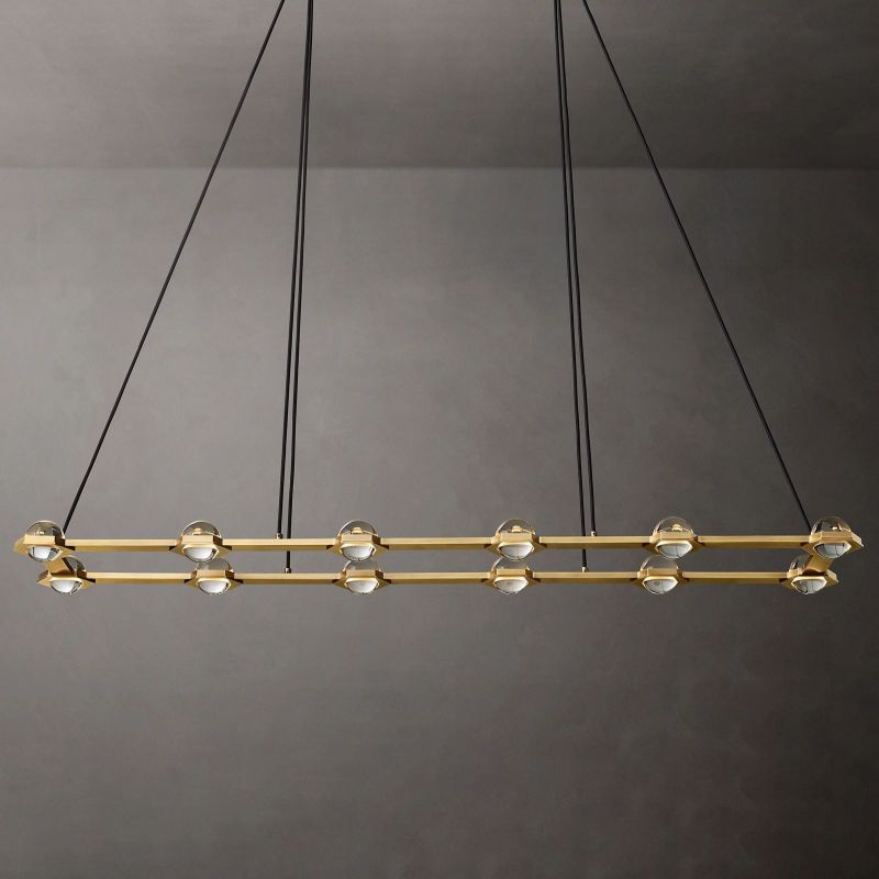 Eclatant Celestial Orbit Rectangular Chandelier 72"