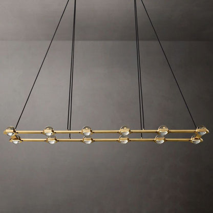 Eclatant Celestial Orbit Rectangular Chandelier 72"
