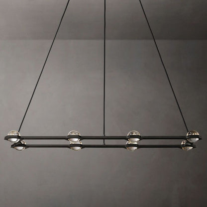 Eclatant Celestial Orbit Rectangular Chandelier 54"