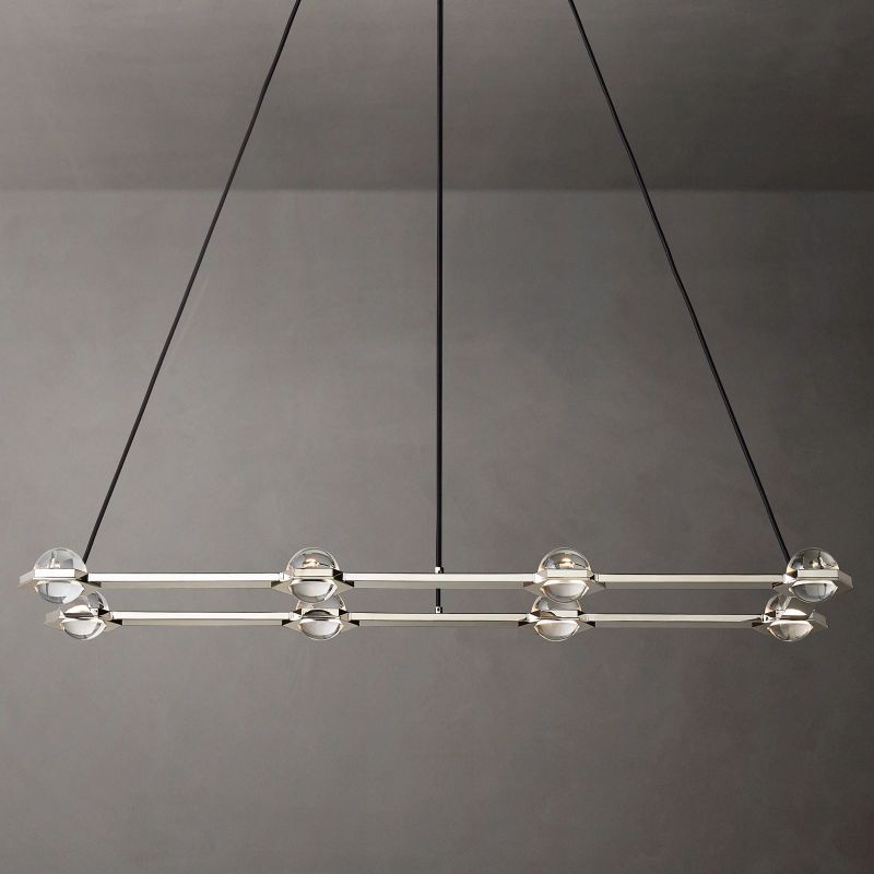 Eclatant Celestial Orbit Rectangular Chandelier 54"