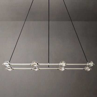 Eclatant Celestial Orbit Rectangular Chandelier 54"
