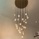 Boule De Radiant Crystal Cluster Chandelier 30"