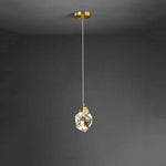 Angle Faceted Crystal Pendant Light