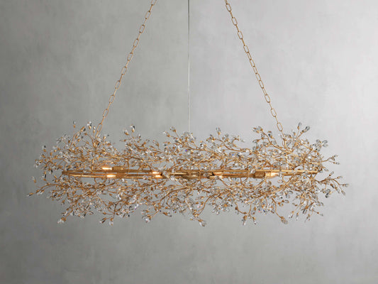 Fiore Sculpted Petals Oval Chandelier