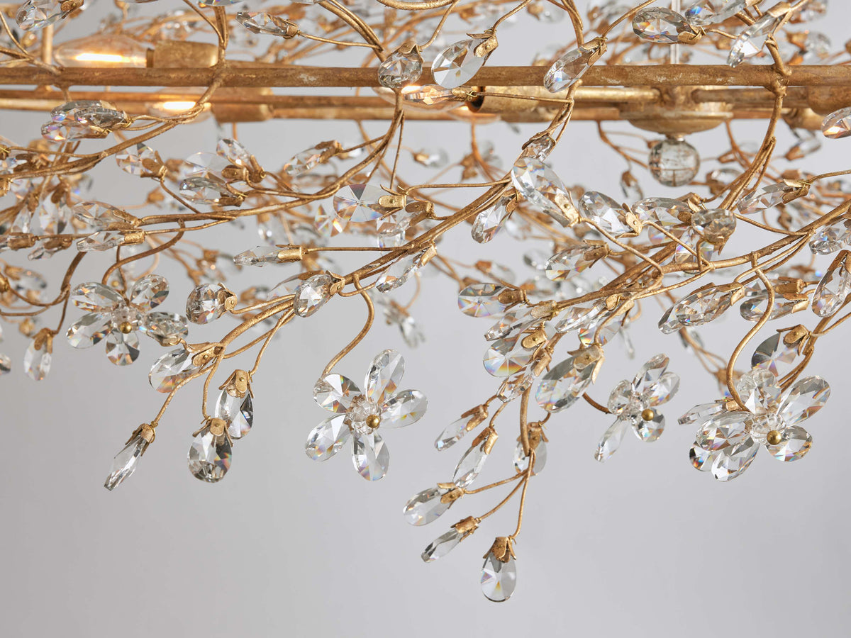 Fiore Sculpted Petals Oval Chandelier