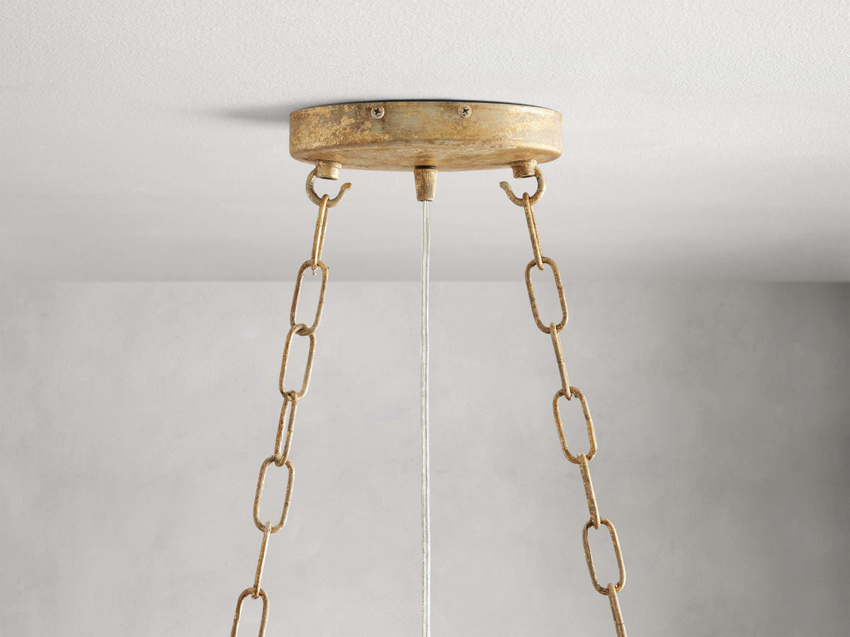 Fiore Sculpted Petals Oval Chandelier