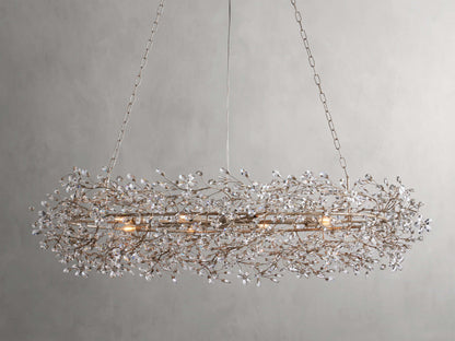 Fiore Sculpted Petals Oval Chandelier