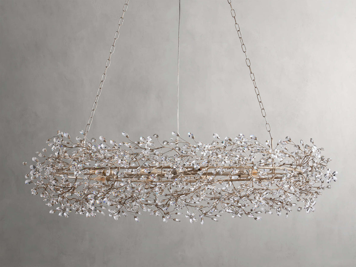 Fiore Sculpted Petals Oval Chandelier