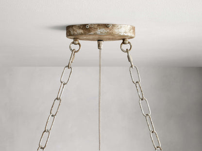 Fiore Sculpted Petals Oval Chandelier