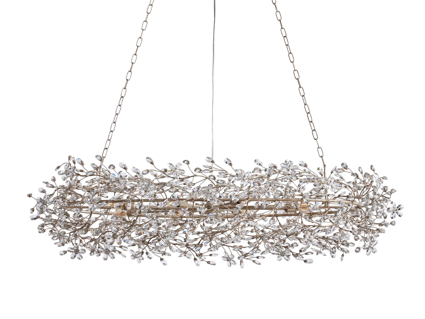 Fiore Sculpted Petals Oval Chandelier