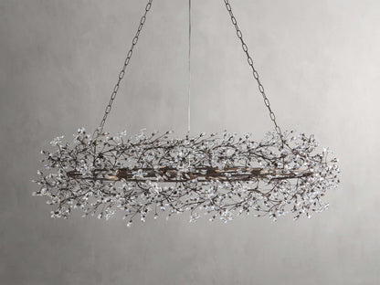 Fiore Sculpted Petals Oval Chandelier