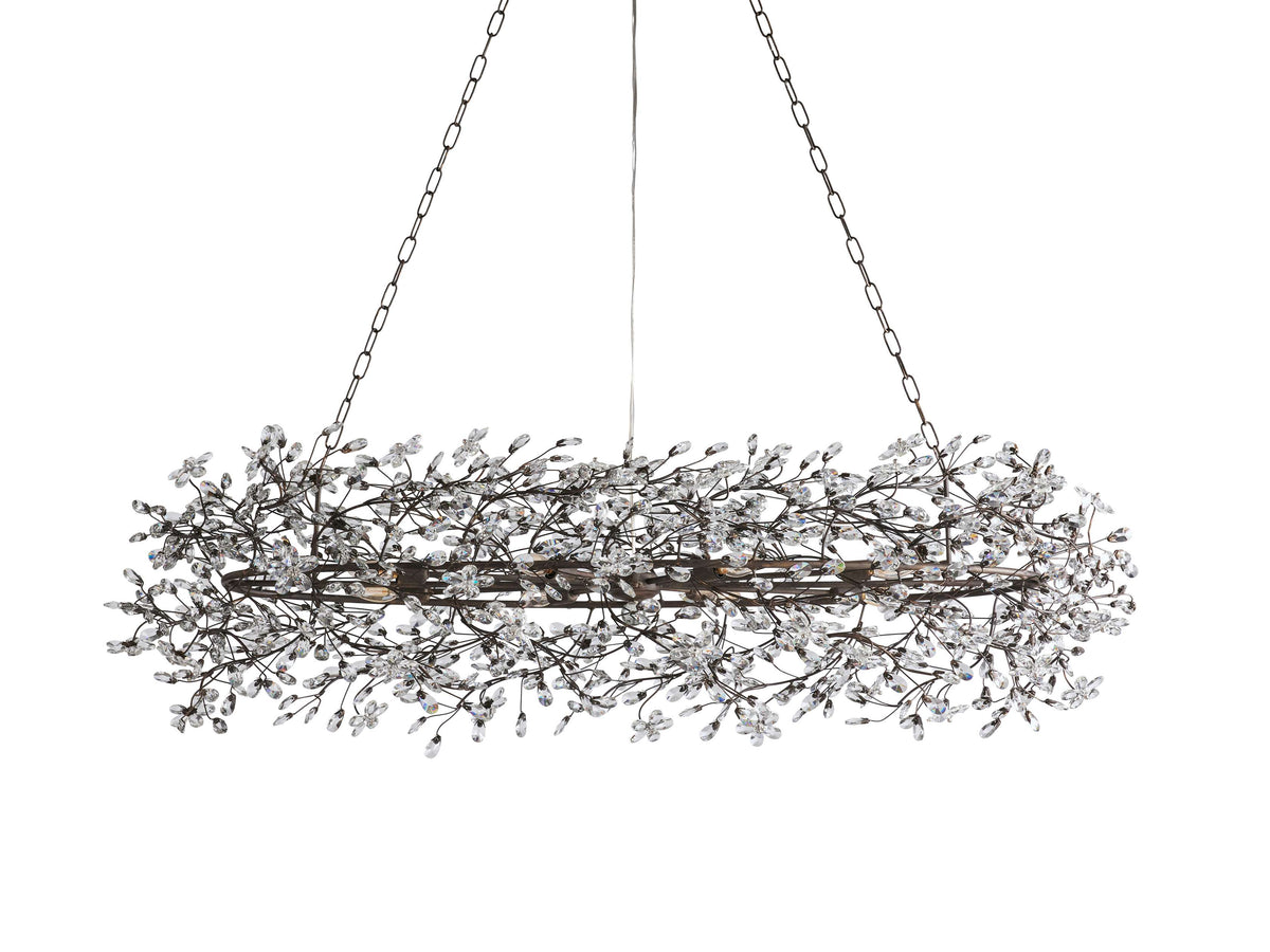 Fiore Sculpted Petals Oval Chandelier