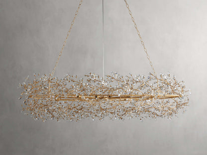 Fiore Sculpted Petals Oval Chandelier