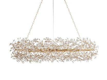 Fiore Sculpted Petals Oval Chandelier