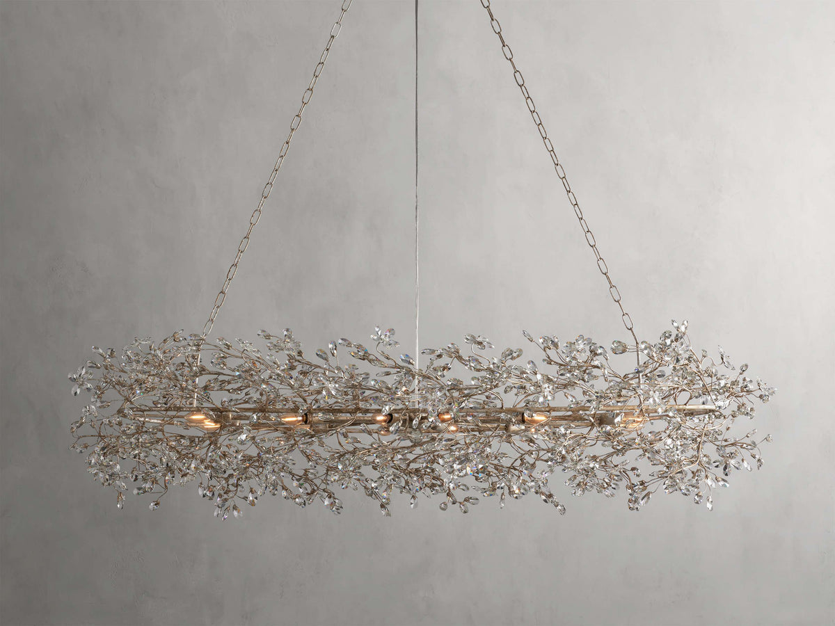 Fiore Sculpted Petals Oval Chandelier