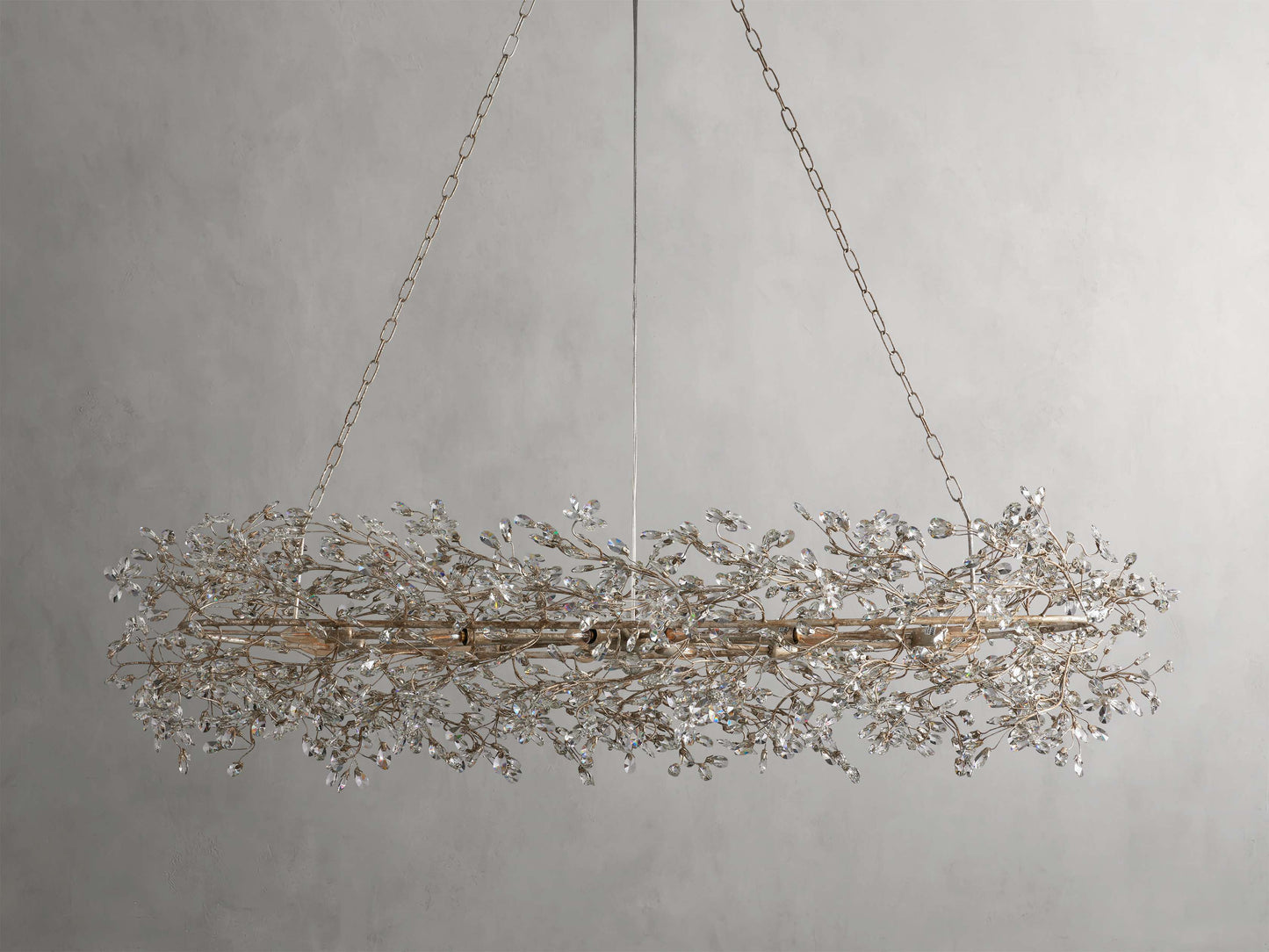 Fiore Sculpted Petals Oval Chandelier